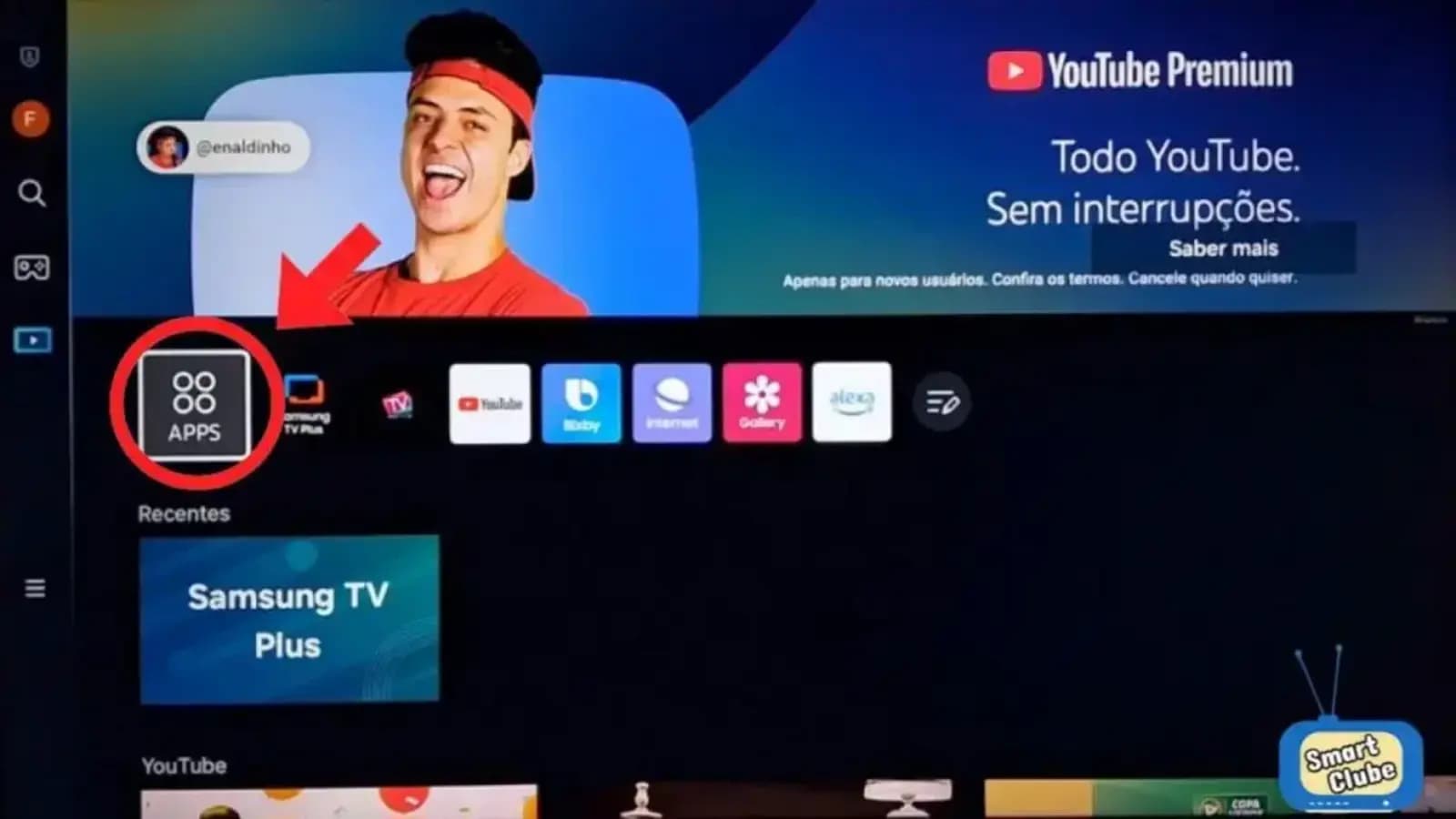 Assist Plus rodando em Smart TV Samsung, LG, Roku, Android TV e Fire TV Stick com lista IPTV